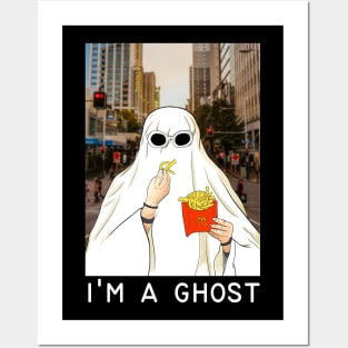 ghost halloween tiktok trend Posters and Art